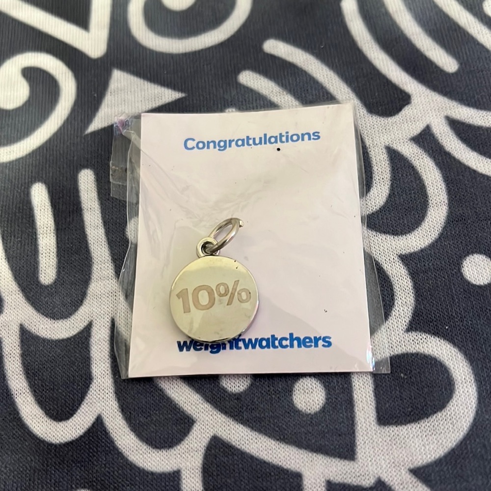 NEW weight watchers charm pendant 10% loss